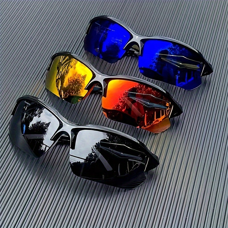 Polarized Sports Glasses Night Vision Outdoor Riding Glasses Half-Frame Sports Driving Cycling Sports Glasses Outdoor Sunglasses