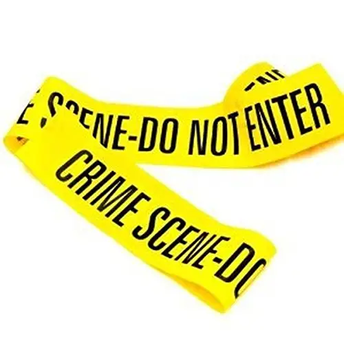 Crime Scene PE Yellow Caution Tape