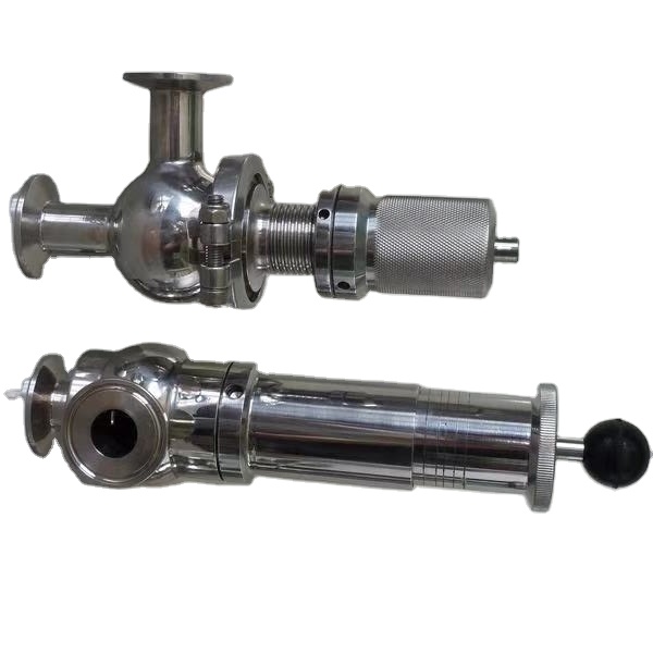 SS304/316L Sanitary Stainless Steel Safety Valve Protect Equipment For Food Dairy Beverage