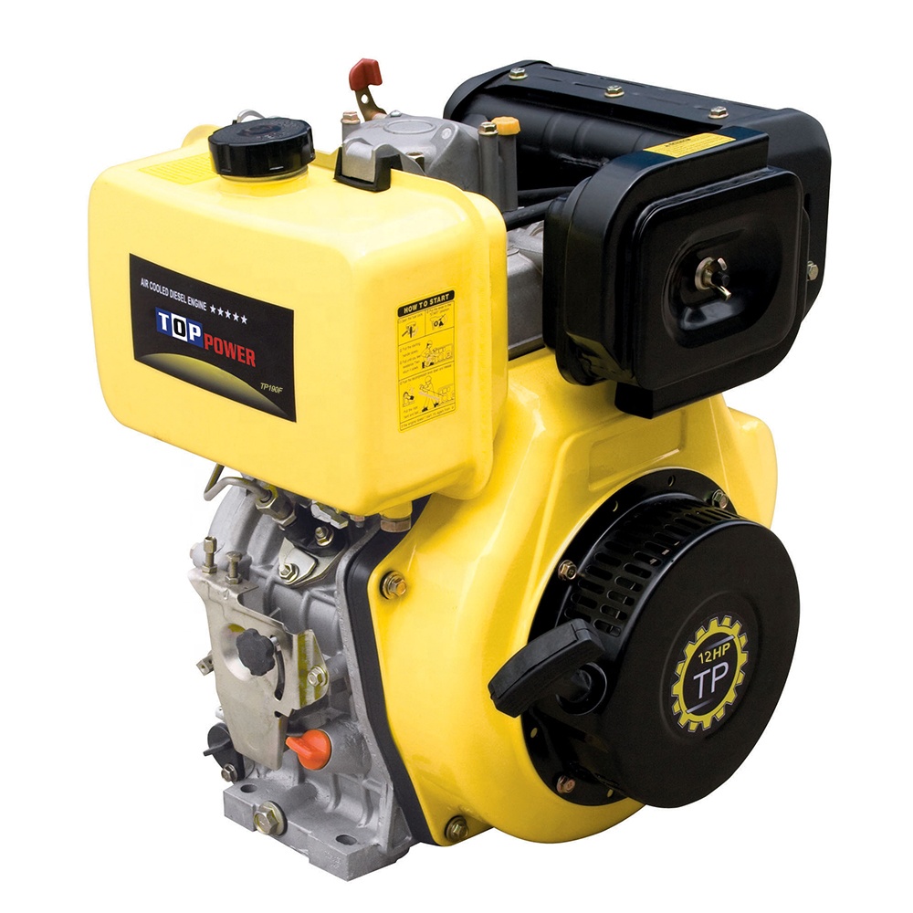 Одноцилиндровый дизельный двигатель для генератора TP190F 5.5L с воздушным охлаждением, низкая цена, 12 л.с.