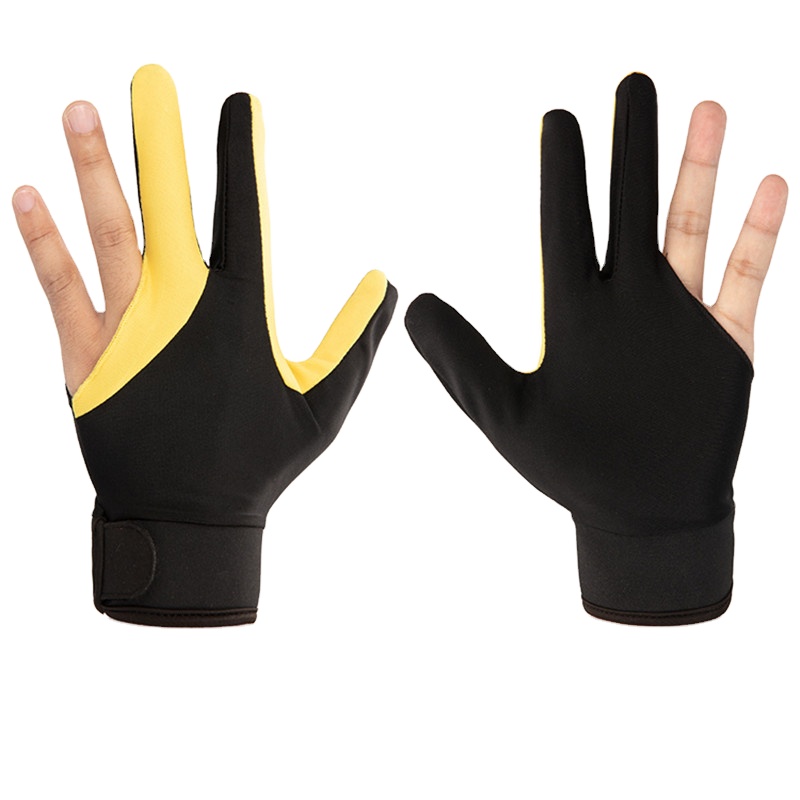 Good Quality Custom Red Sport Open 3 Finger Billiard Shooting Pool Snooker Spandex Finger Glove