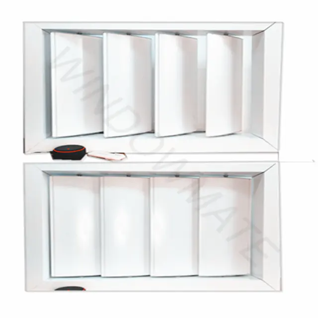 aluminum Sun louver vertical airfoil system for ventilation and sun control
