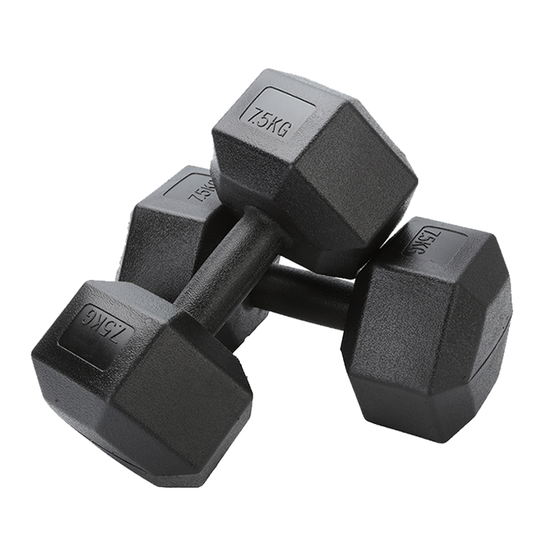 Cheap Home Gym Exercise Bodybuilding Hand Weights Lifting Vinyl Coated Hexagonal Dumbells