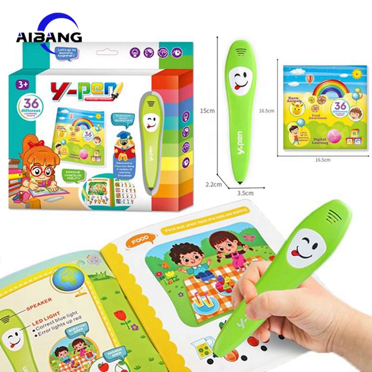 Игрушка говорящая английская Логика для чтения звука Y-pen детская умная цифровая говорящая ручка обучающая машина для детей