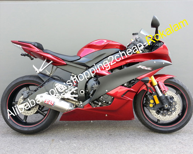 YZF600 2006 2007 YZF R6 комплект обтекателей для Yamaha YZFR6 YZF-R6 06 07 красный черный мотоциклетные части обтекатели