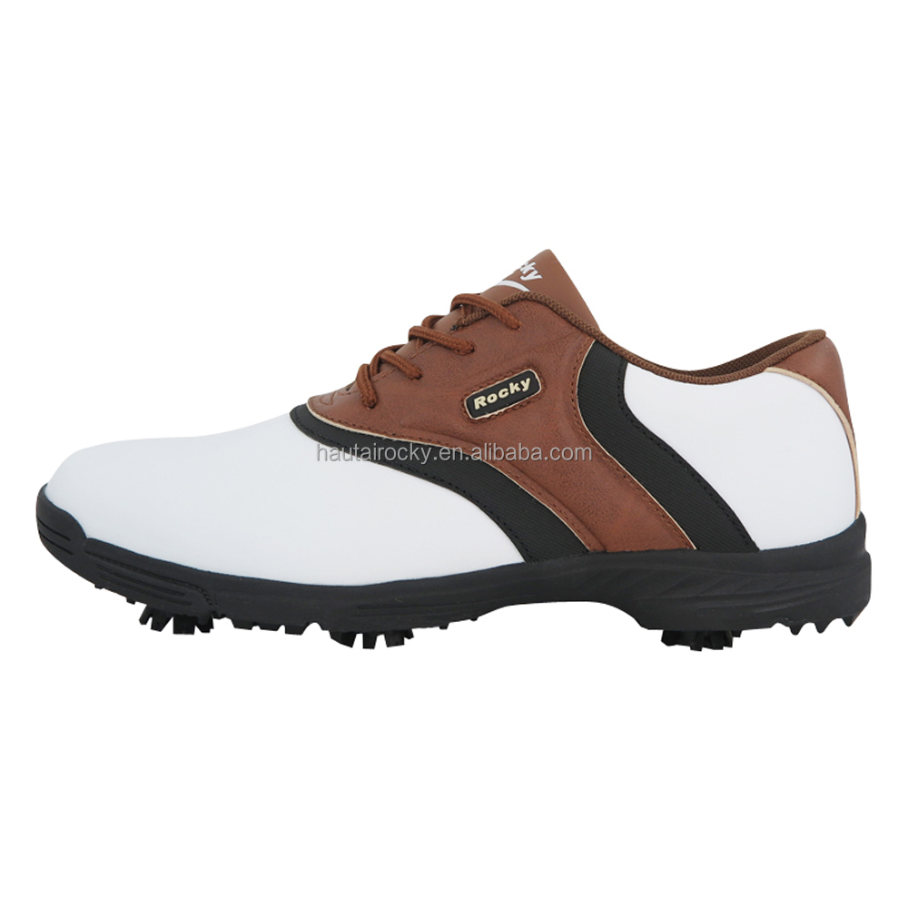 Top Grade low MOQ OEM Spikes golf chaussure Non slip Sepatu mens golf shoes