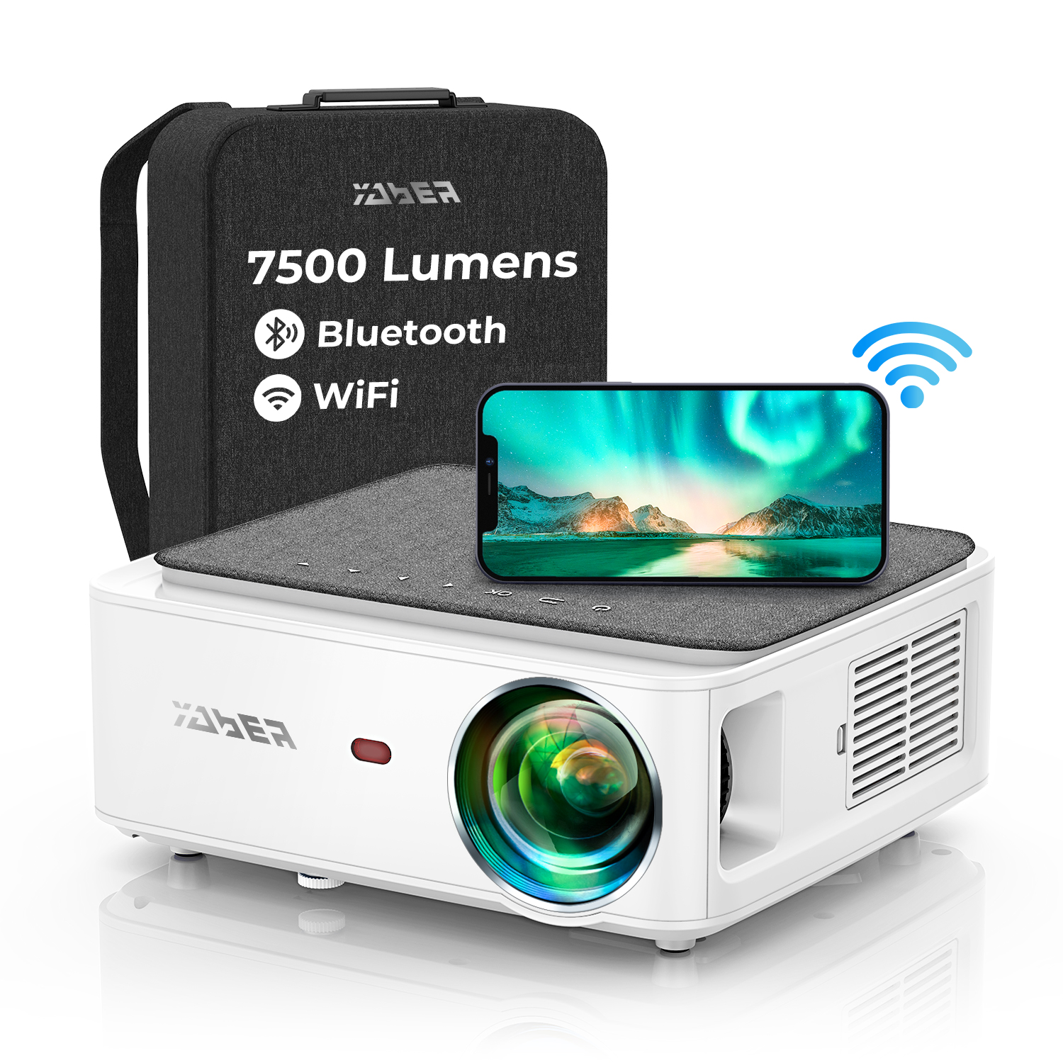 YABER V6 WiFi Bluetooth проектор 8500L обновление Full HD Родной 1920*1080P 4P 4D Keystone поддержка 4k Zoom 10000:1