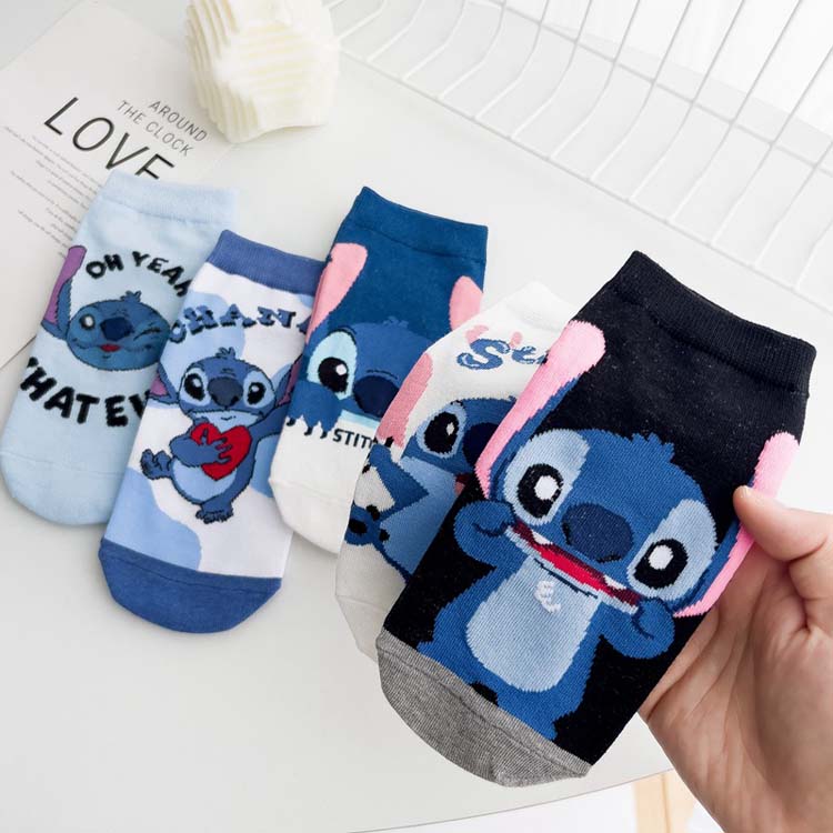 HY-1755 Hot sale invisible cute Animal stitch Boat socks women cartoon cat short socks girl short stocking women