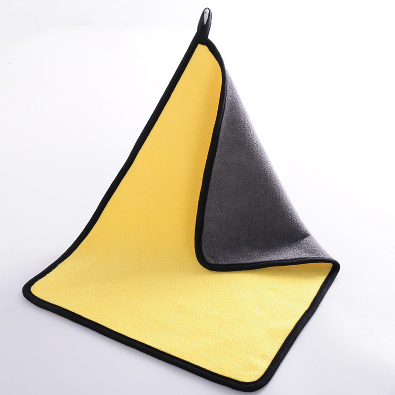 Custom super absorbent drying 500gsm 40*40cm microfiber car towel