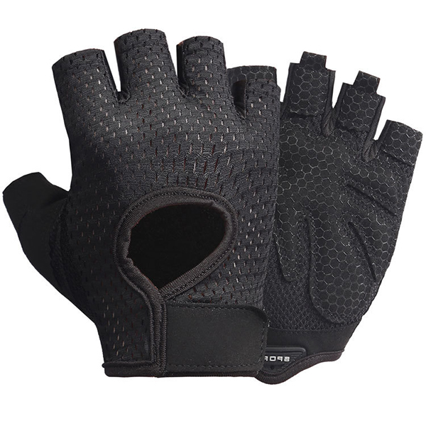 New Arrival outdoor sun protection non-slip wear-resistant ice silk thin half-finger gloves for Fitness