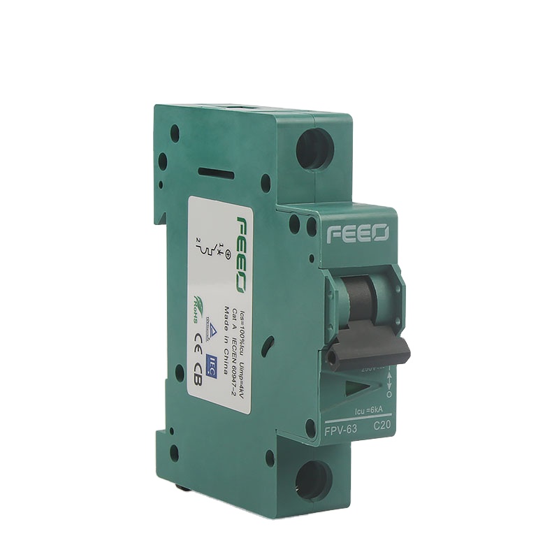 Feeo DC Автоматический выключатель MCB 1P 250A 1-63A короткие в настоящее время защита FPV-63 6KA