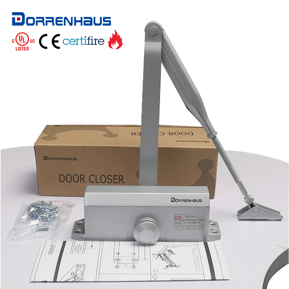 DORRENHAUS D503 UL Listed CE Certifire Fireproof Aluminium Hydraulic Automatic Door Closer For 25-85kg Door