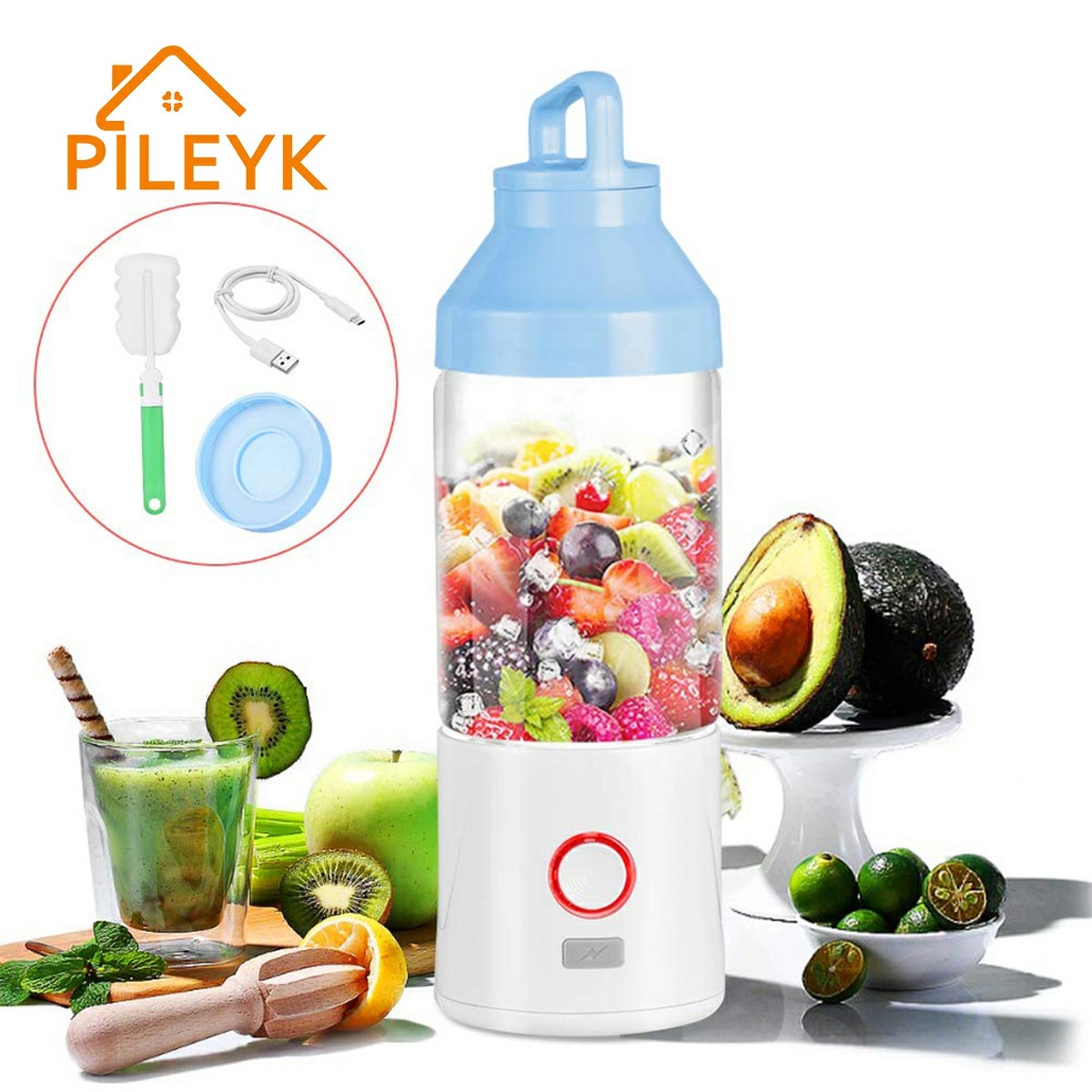 BPA Free Blender electric Mini Powerful Smoothie machine juicer 4000mAh USB portable Rechargeable blenders