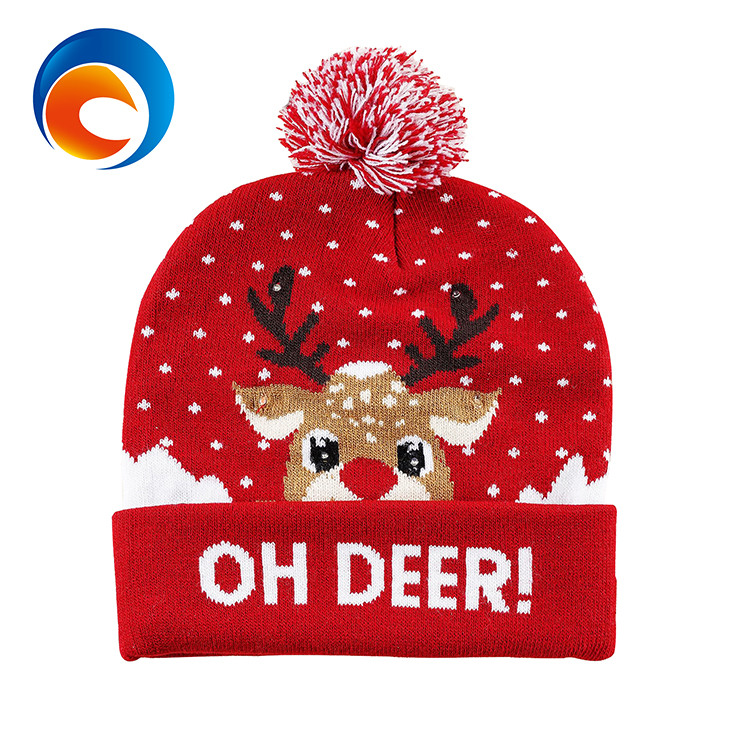 2021 High-quality comfortable holiday gift sets christmas hats with lights christmas hat led christmas hats