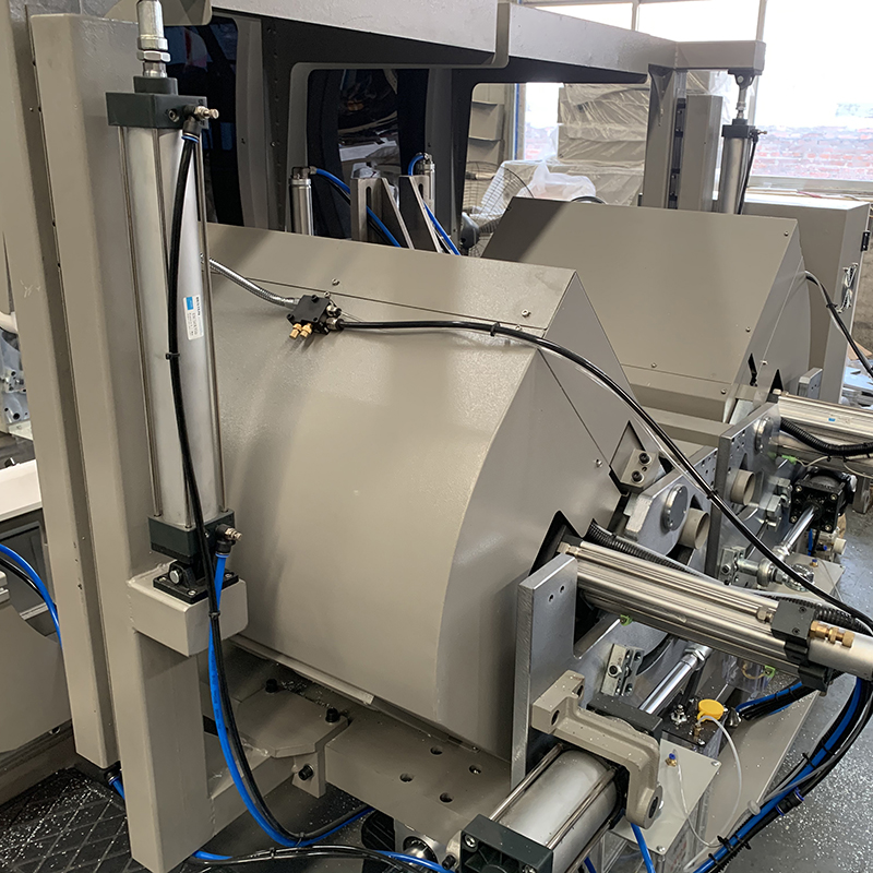 WEIKE Double Head Cutting Saw aluminum Automatic Door And Window Equipment Table Window Door Profile Cutting Making Machine