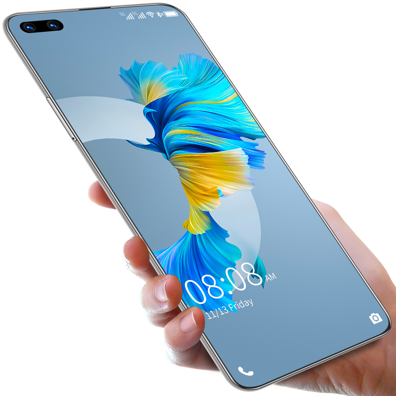 Dropshippin New Design Mate40 pro Smartphone 7.3 Inch with 8+128GB Large Memory Smartphone Mobile Phone with 4G/5G Dual Sim Card