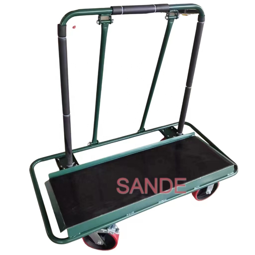 Продажа SANDE, передвижная тележка для промышленной плиты, переносная тележка для плиты, тележка для обслуживания панелей из гипсокартона, передвижная тележка для стекла