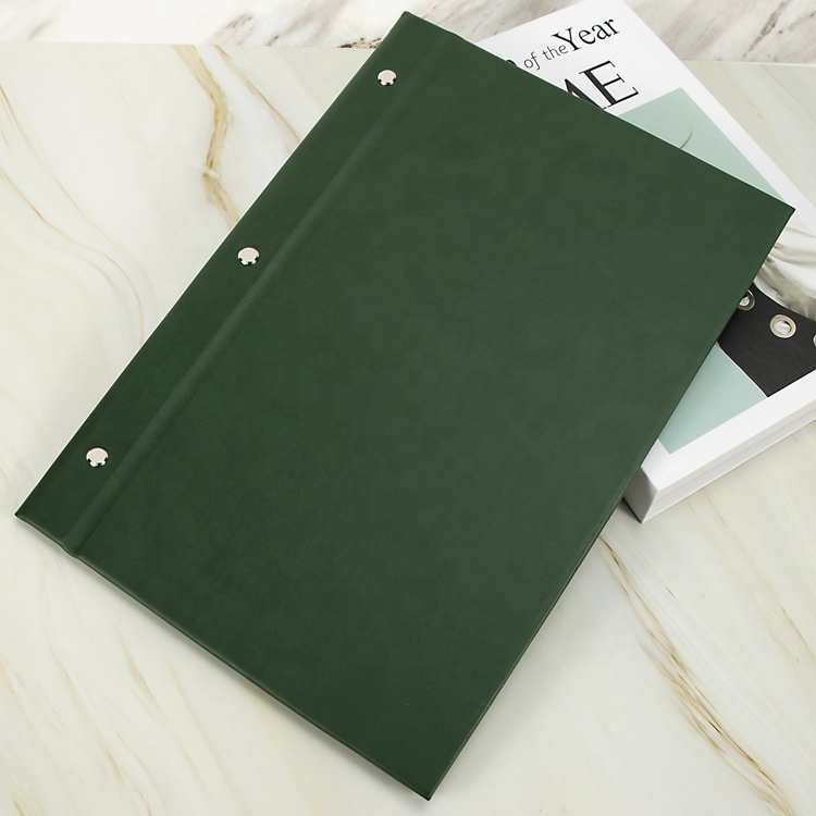 Wholesale Custom Logo Size A4 A5 Menu Cover Restaurant Menu Cover PU Leather Waterproof Menu Folder