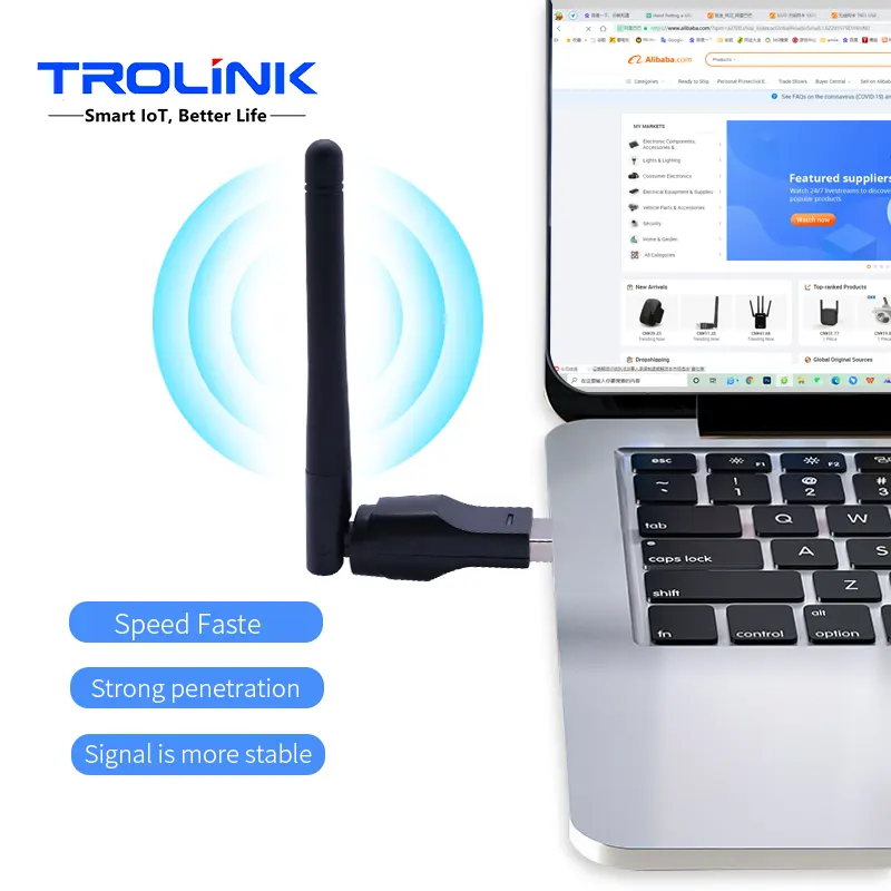 PC Connect Usb Wifi Antenna Wireless Adapter 150Mbps Dongle Wireless Network Dongle For Desktop Laptop
