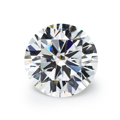 5A White color Synthetic cubic zirconia Round shape 3mm-10.0mm loose gemstone CZ stones for Ring
