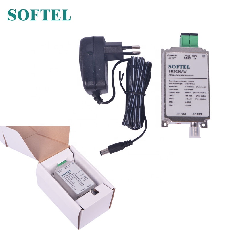 FTTH CATV mini 1550nm оптический приемник с WDM