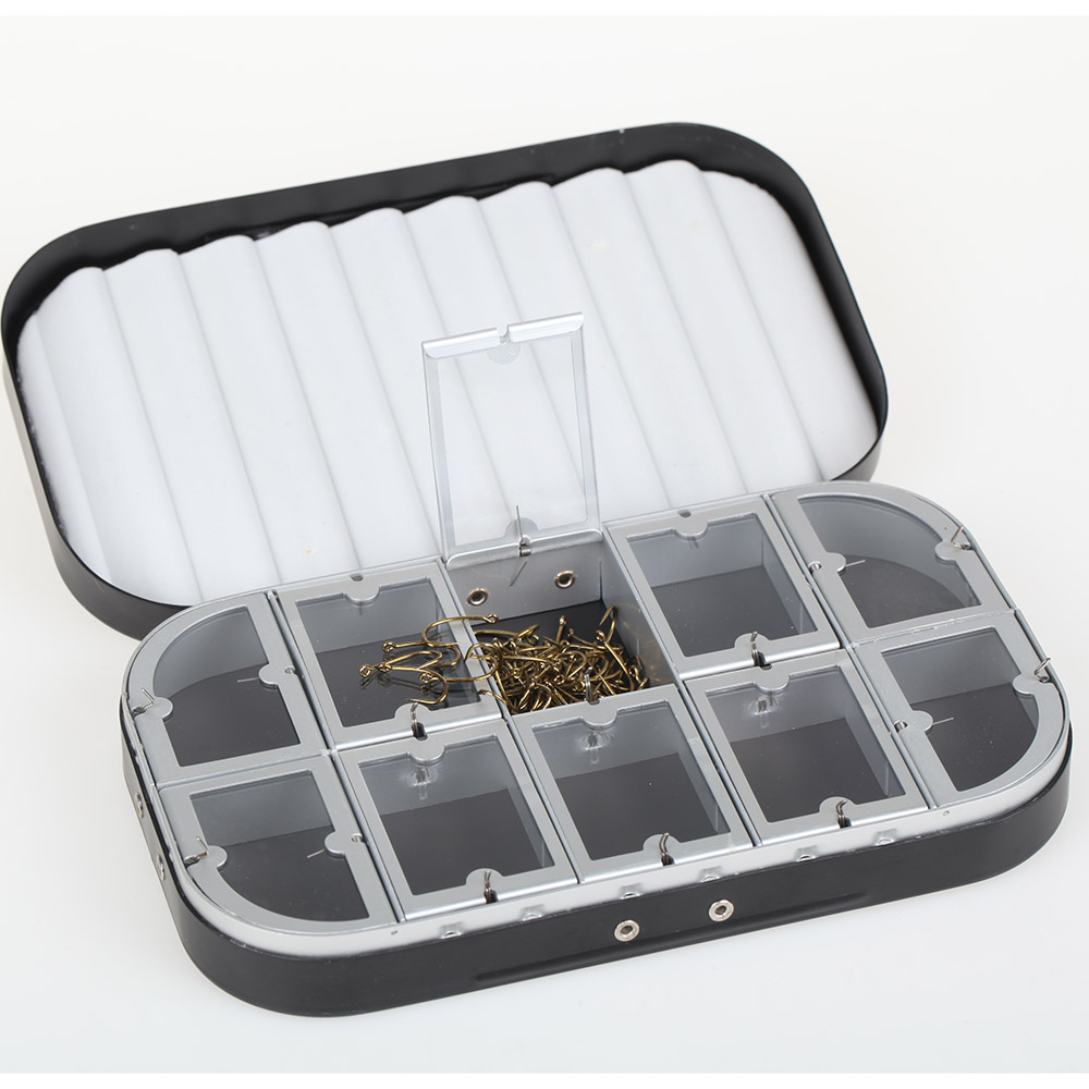 The classic aluminium fly box with compartments, C&F foam for hold trout dry nymph fly B06