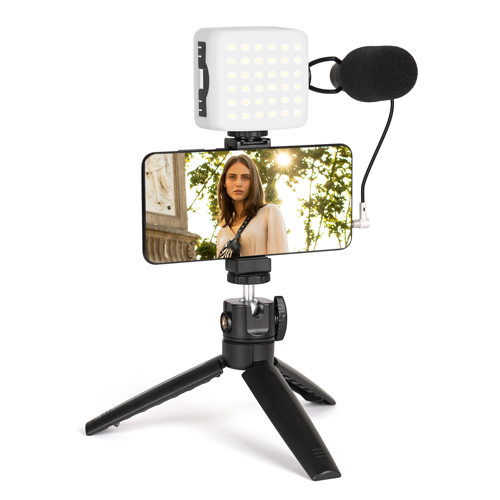 FLASHOOT Vlog kit Pro tik tok видео микрофон со светом Amazon Бестселлер Youtube стартовый набор