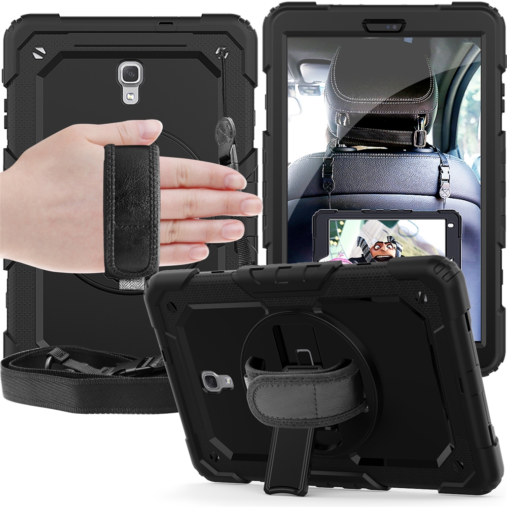 Silicone Tablet Case With 360 Rotation Hand Strap For Samsung Galaxy Tab A T590 T595 10.5 Inch Protective Cover