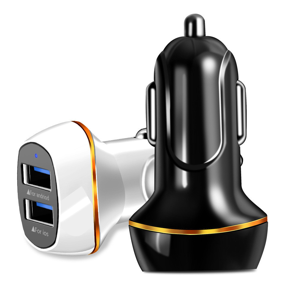 3.1a car charger 2usb intelligent quick charging plug 12-24V mobile phone on-board appliance