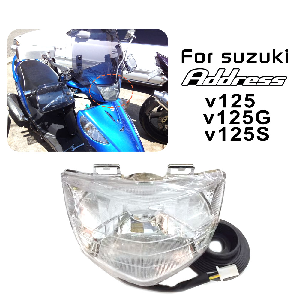 Подходит для SUZUKI Address V125 V125G V125S SS аксессуары для сборки передней фары