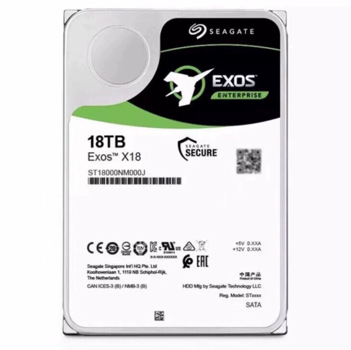 ST18000NM000J EXOS Enterprise 18 ТБ механический жесткий диск 7200 к интерфейсу SATA