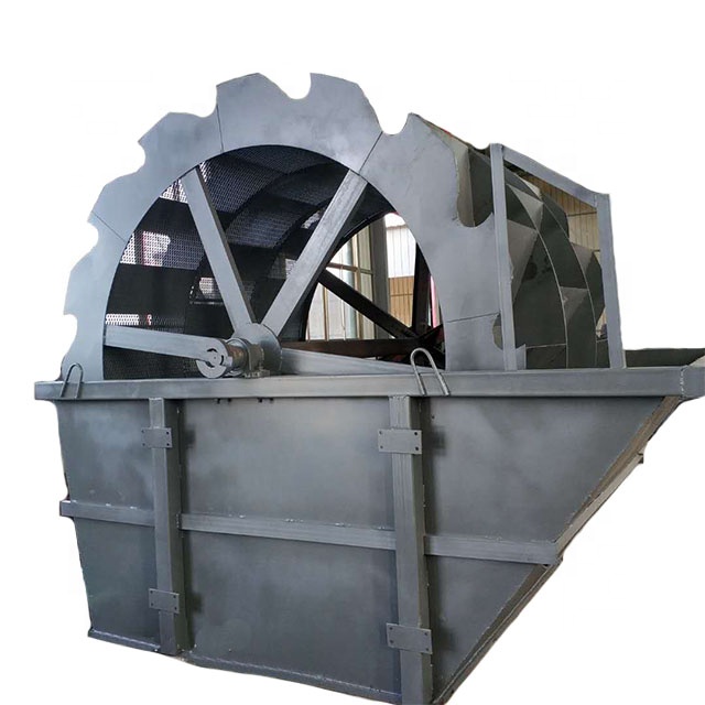 Natural sand washing equipment Water slot Wheel type Sand mud separator sand washer