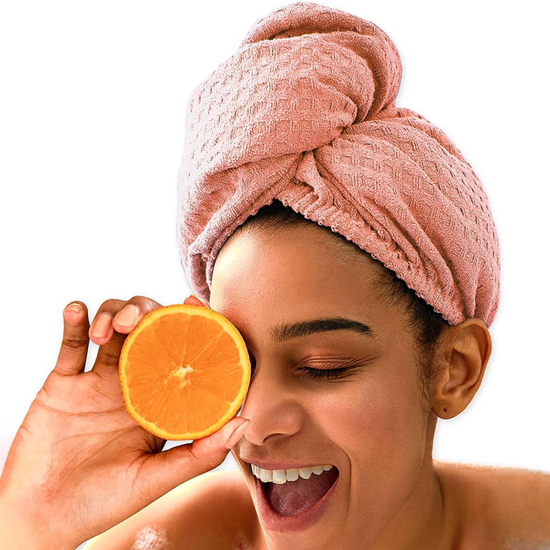 Super water absorbent quick dry hair wrap microfiber hair turban elastic microfiber hair towel