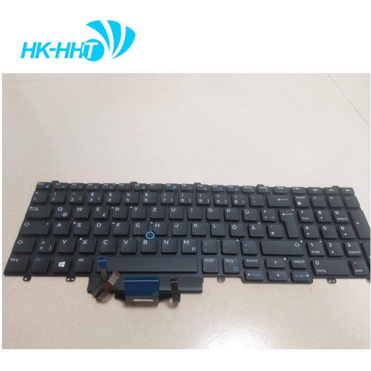 New For DELL Latitude E5550 E5570 E5580 GR German Keyboard Backlit