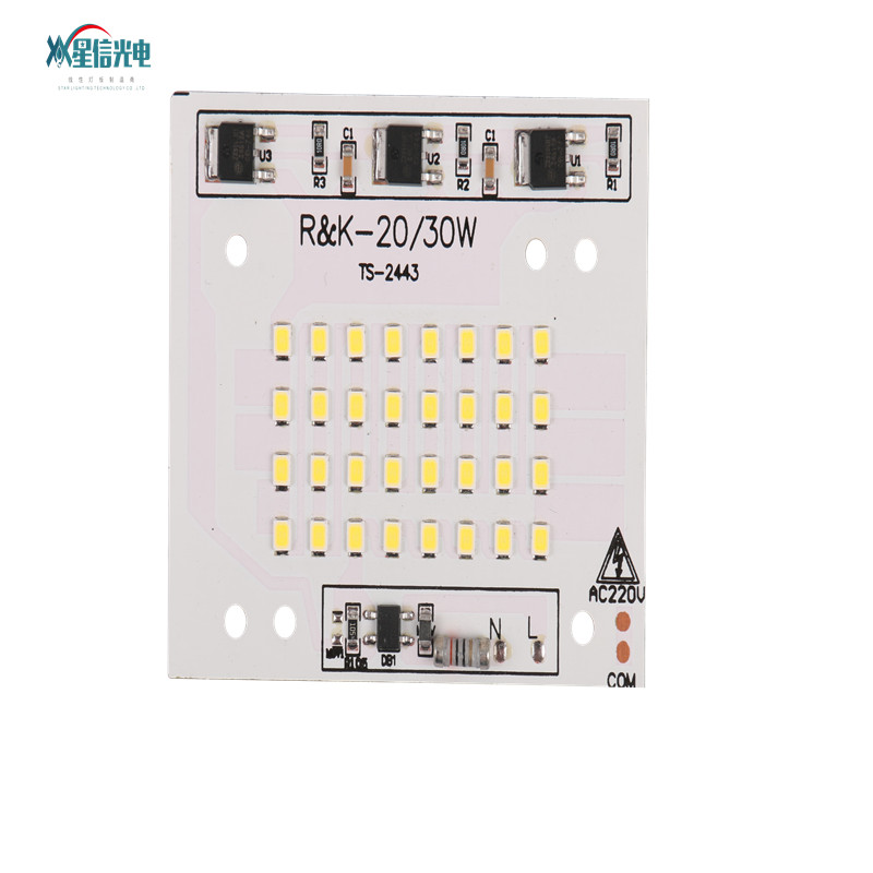 XGD линейная ИС SM2082D AC220 в 2,5 кв всплеск 30 Вт MCPCB AC DOB без драйвера SM2835 6 в 1 Вт Светодиодный чип