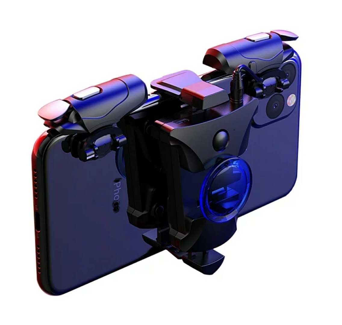 fast continous shooting Gamepad for PUBG Controller Double Cool Fan Game Controller Joystick Android IOS Mobile Gamepad