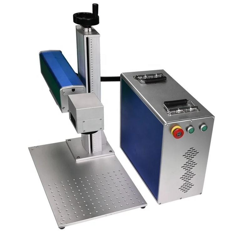 Cheap Hot Sale Coating epoxy resin oil film engineering plastic laser marking machine 20W 30W 50W fiber laser