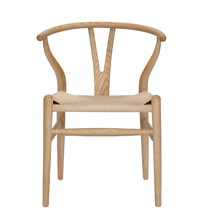 Оптовая продажа, классический современный деревянный стул из ротанга Hans Wegner, стул из массива ясеня, стул для ресторана, обеденный стул