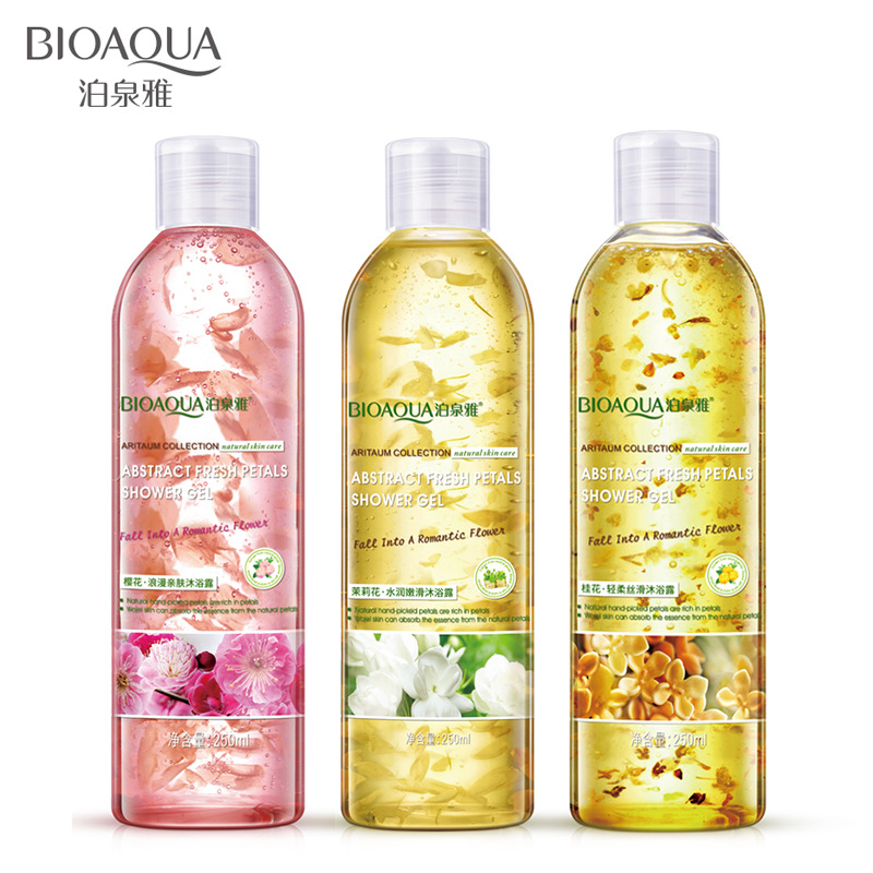 OBM OEM Bioaqua Sakura Романтический закрытый гель для душа