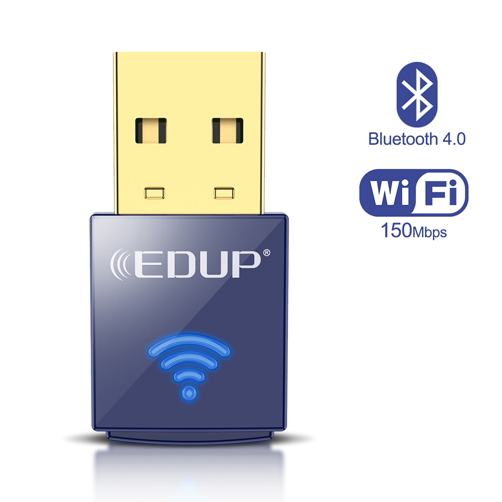 EDUP горячая Распродажа 150 Мбит/с Wifi USB синий зуб адаптер для рабочего стола/ноутбука