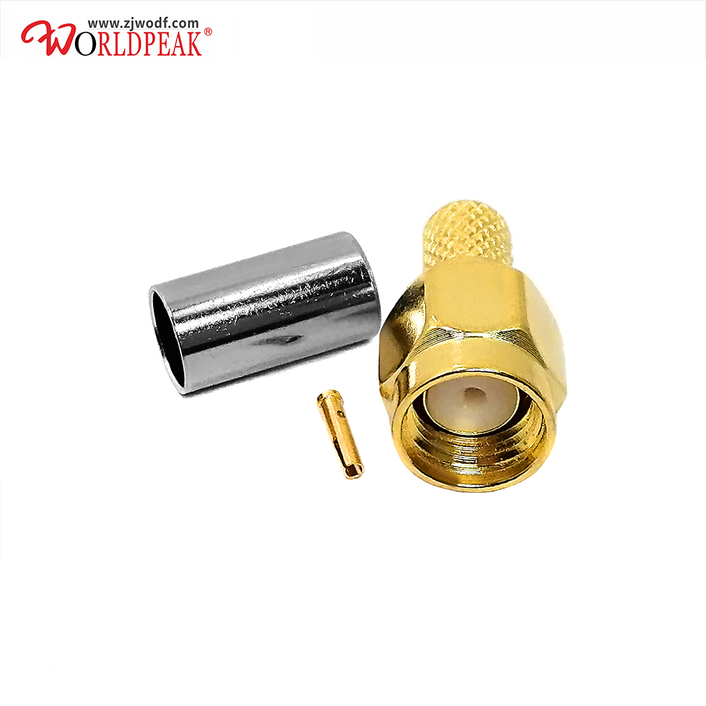 RP-SMA мужской разъем для LMR200/LMR195/RG223/RG58/RG303/RG400/RG142