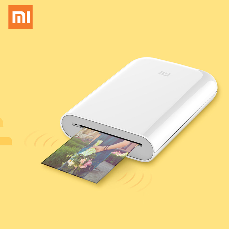Xiaomi Карманный фотопринтер AR технологии 300 точек/дюйм синий tooth5.0 в стиле «сделай сам»; Удельный вес 500 мАч Xiaomi Портативный беспроводной фотопринтер