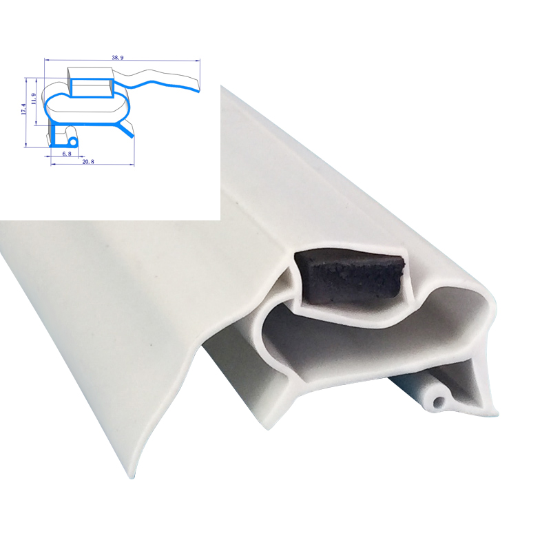 top popular gasket door seal rubber profile for glass refrigerator freezer
