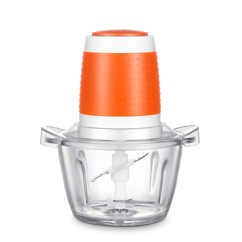 Vegetable 1.8L electric food meat Chopper Blender Fruits Garlic Cutter Twist Shredder Glass Meat Grinder with 4-leaf SS Blade