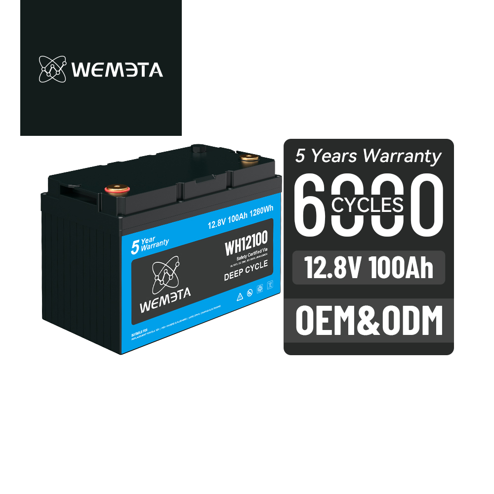 5 Years Warranty Grade A Cell Smart BMS 12V LFP Lithium Battery Packs 6000 Cycles 12V 100Ah 200Ah 300Ah Solar Lifepo4 Batteries