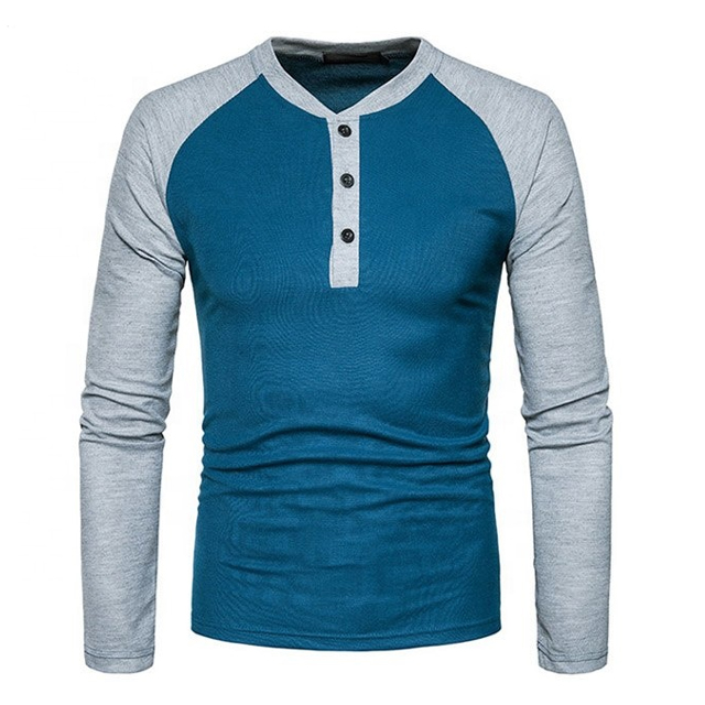 New Style Latest Design Custom LOGO T-Shirt Plain Cotton Long Sleeve Solid Color Slim Fit T Shirt For Men