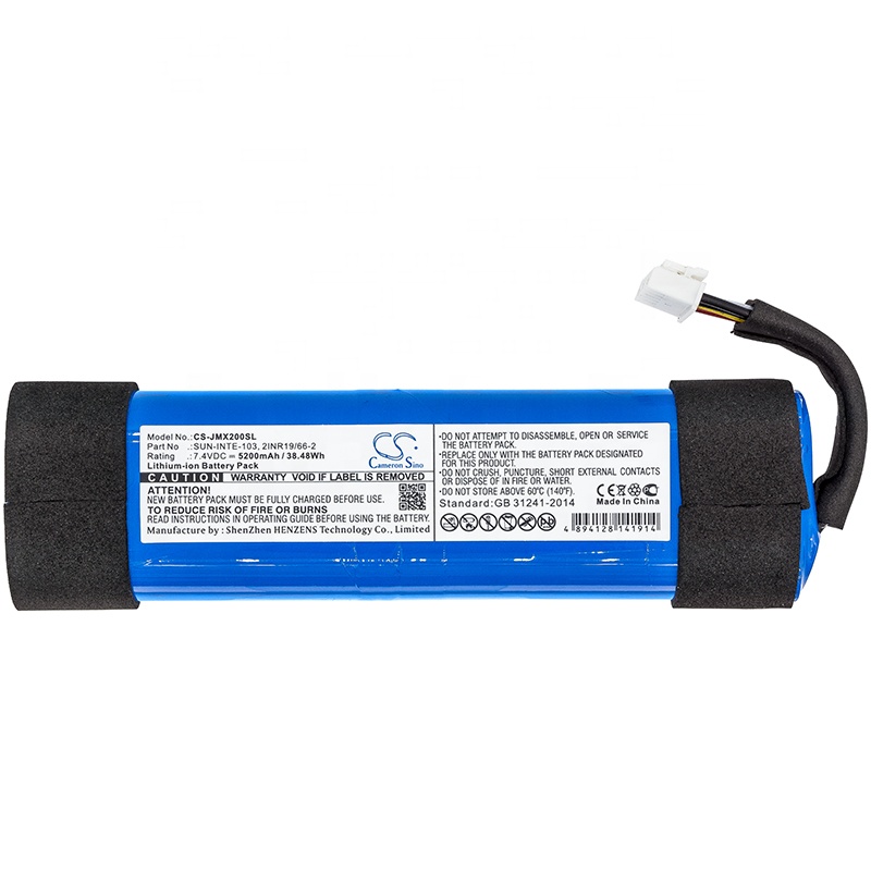 Динамик батарея 2INR19/66-2, SUN-INTE-103 для JBL JBLXTREME2BLKAM, JBLXTREME2BLUAM, Xtreme 2 Цена по прейскуранту завода-изготовителя батареи 5200 мАч