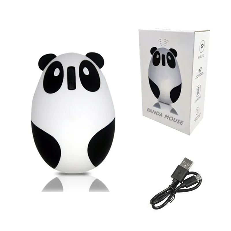 Newest Funny Computer Mouse Optical Cute Silent Mouse Mini Lovely Animal Panda Shape Wireless Mouse