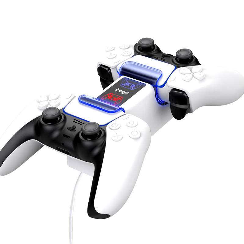 Controller Accessories Type C Led Ps5 Dual Controller Charger Dual Charging Dock Station For Playstation 5