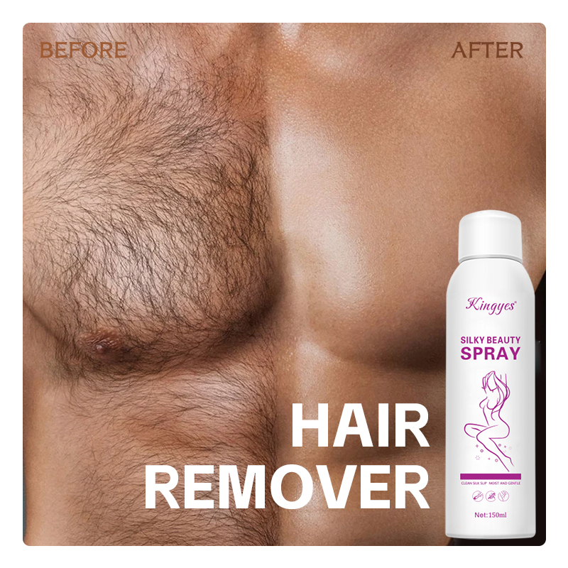 KINGYES Custom Permanent Hair Removal Mousse Spray Safe Gentle Painless Hair Remover Cream Hair Identifier Spray